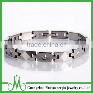 High Quality Unisex Tungsten Bracelet Metal Gold Plating Jewelry Trending Hot Products Thin Magnetic Bracelet thumbnail-5