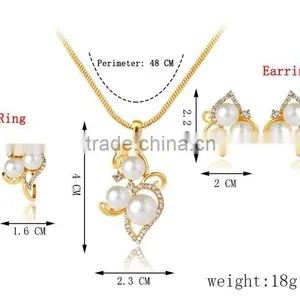 Simulated Pearl Indian Wedding Jewelry Sets for Women thumbnail-2