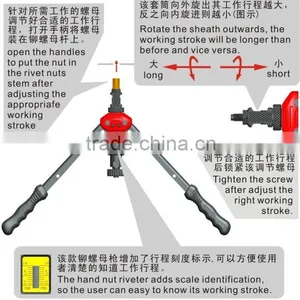Hot Sell 17inch (440mm) Hand Threaded Rivet Tool thumbnail-2