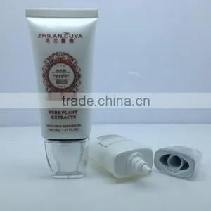 New Premium Plastic Tube Cosmetic Packaging With Square Acrylic Cap thumbnail-3