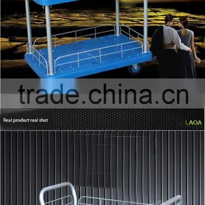 LAOA Double Layer Silence Flat Trolley Double Handle and Bear 150KG 200KG 300KG thumbnail-6