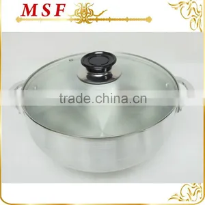 Single Bottom 3003 Pressing Aluminum Cooking Pot MSF-6602 thumbnail-1