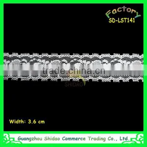 Wholesale Top Sale Lace Trim Nylon and Spandex Guipure Lace Trim thumbnail-5
