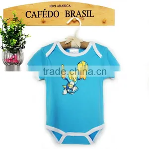 100% Cotton Blue Baby Boy Clothes Infant Boys Bodysuit thumbnail-1