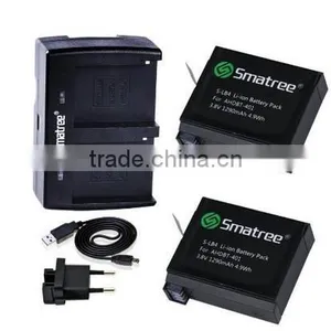 Smatree Battery and 2 Channel Charger for Camera Accessories Replacement thumbnail-1
