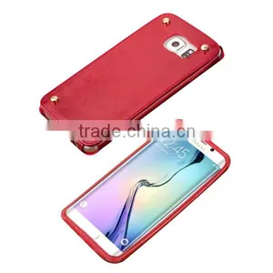 Phone Case Factory Top Leather Case for Samsung Galaxy s6 thumbnail-3