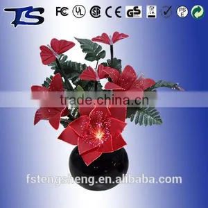 Party Supplies Color Changing Optical Fiber Christmas Flower With Led thumbnail-1