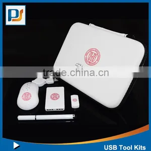 Hot Selling Usb Travel Charging Set in White/computer Usb Kit for Traveling Use/power Bank Travel Set thumbnail-3