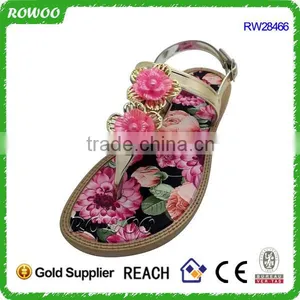 Cheap Pretty Outdoor Print PCU Flat Shoes Women Slipper thumbnail-1