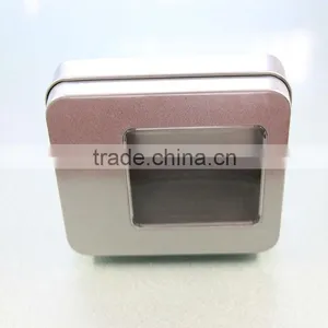 Eco-friendly Rectangular Tin Box With Pvc Window thumbnail-1