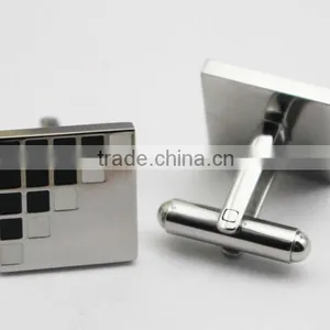 Stainless Steel Fashion Men Shirt Custom Cufflink thumbnail-4