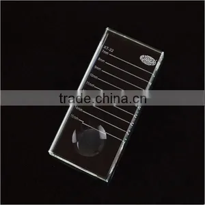 Prime Silk Eyelash Extnsions Glass Lash Holder Glue Pallet Crystal U-Shaped Plate Eyelash thumbnail-2