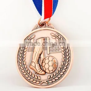 ABS Plastic Medallion With Ribbon, Gold Plastic Sport Medallion thumbnail-1