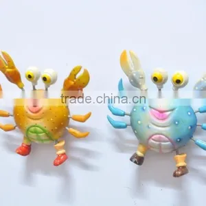 4 Inch Cartoon Crab Plastic Fridge Magnet, Magnetic Fridge Stickers thumbnail-1