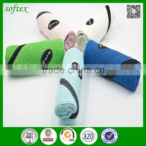 Hot Style Manufacturers Outdoor Sports Waffle Microfiber Hand Towel With Zipper Supplier's Choice thumbnail-1