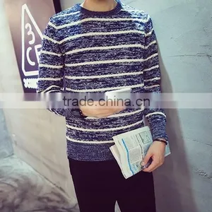 Wholesale Winter Fashion Cheap High Quality Man Sweater for Thick Stripe Sweaters thumbnail-2