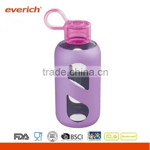 Everich 500ml Tritan Bottle With Handle Lid and Silicone Sleeve thumbnail-3