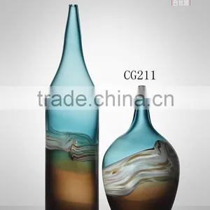 Stained Glass Hand Blown Glass Vase Factory in China thumbnail-2