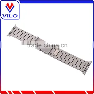 Stainless Steel Metal Wristband HOCO Stainless Steel Watch Strap Classic Buckle Adapter Watch Band for Apple Watch thumbnail-2