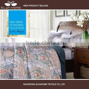 100% Cotton 133*72 40s*40s Reactive Printting Luxury Bedding Set With Zipper thumbnail-1