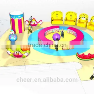 Cheer Amusement Circus Themed Children Amusement Park Toddler Softplay Ground Equipment thumbnail-1