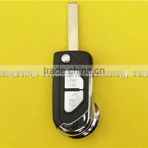 New Style 2 Button Flip Remote Car Key Case Suit for Peugeot Citroen thumbnail-2