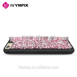 Wholesale Luxury New Elegant Crystal Diamond Studded pc Cell Phone Case for Apple Iphone 6s Compatible Brand thumbnail-4