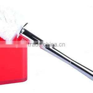 Rainbow Colored Style Square Contracted Type Toilet Brush Set thumbnail-2