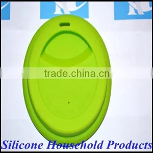 Ceramic Travel Coffee Mug Silicon Lid thumbnail-1