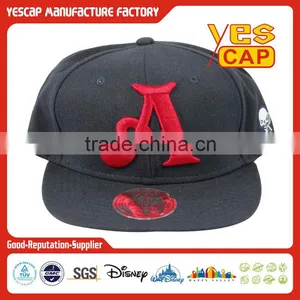 New Custom Embroidered Flat Brim Snapback Cap thumbnail-3