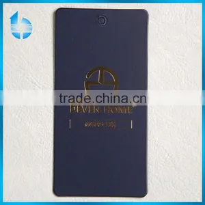Coated Art Paper Printting Black With Foil Stamping Hangtag for Business Men thumbnail-1