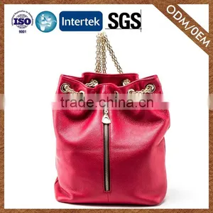 Factory Direct Sales Top Selling Custom Tag 100% Leather Fancy Design Women Backpack Genuine Leather thumbnail-1