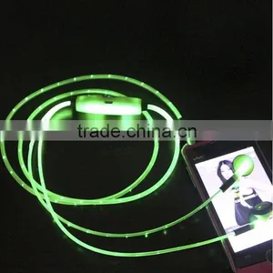 New Creative High Quality Colorful Led Earphone Glowing Earphone thumbnail-1
