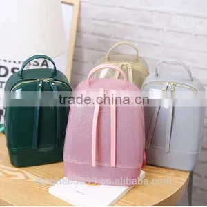 2016 New Arrival Backpack PU Jelly Backpack Fashion Girl School Backpack thumbnail-1