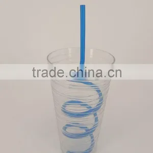 Water Bottle With Single Wall 700ml With Straw thumbnail-1