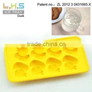 100% Food Grade Silicone Duck Animal Shape Ice Cube Tray thumbnail-1