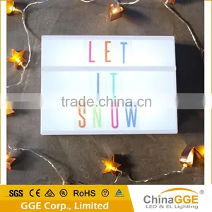 Black Shell ABS Material Cinema Light Box With Interchangeable 85 Letters (A4 Size) thumbnail-5