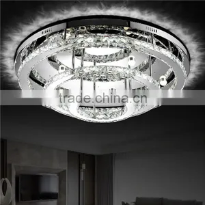 Top Quality Round LED Ceiling Lamp 90W 230V Cheap Crystal LED Chandelier thumbnail-2