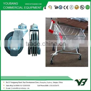 4 Inch Hand Shopping Trolley Caster Wheel for Supermarket thumbnail-1
