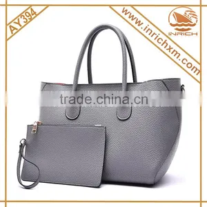 China Wholesale PU Handbags Lady Tote Bags Set Women Bags Set thumbnail-2