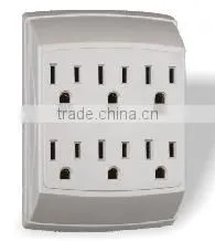 US 6 Outlets Surge Protected Current Tap With Indicators thumbnail-1