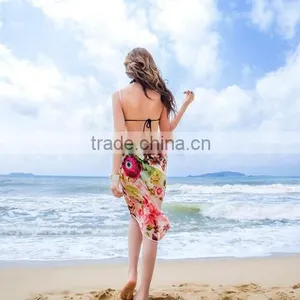 Elegant Chiffon Pareo Beach Sarong Wrap Bikini Scarf thumbnail-5