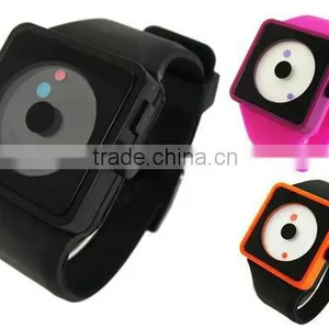 Unisex Square Casual Quartz Wrist Novel Watches Without Hands thumbnail-1