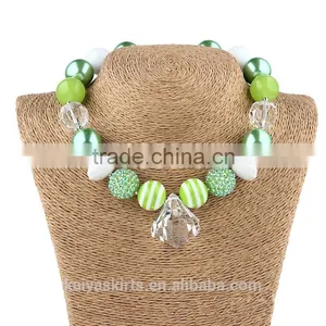 Stylish Easy Matching Bead Chunky Adorable Kids Wear Necklace + Blacelet Set thumbnail-2