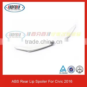 For Civic 10th 2016 Sedan 4Door Primer ABS Rear Trunk Spoiler Unpainted Auto Spoiler thumbnail-4