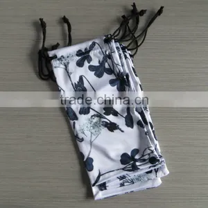 Microfiber Pouch Eyeglass Sunglass Pouch Heat Transfer Printing Double Pull thumbnail-1