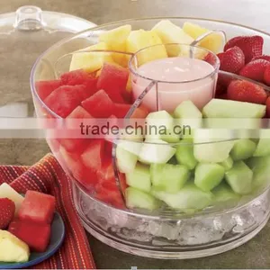 Plastic Ice Salad Bowl With Lid thumbnail-1