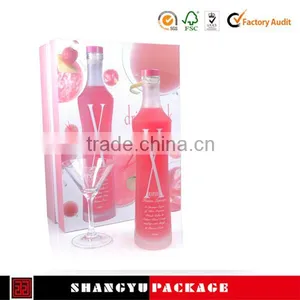 Velvet Custom Cylinder Cardboard Wine Box thumbnail-5