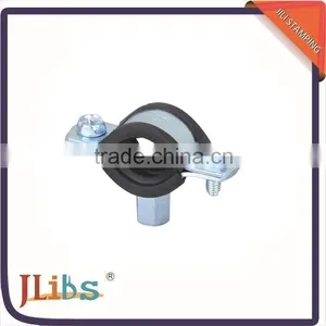 CEPDM Rubber Pad and Steel Zinc Plated Pipe Clamp Rubber Line Clamp thumbnail-2