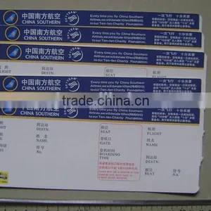 Airline Thermal Paper Boarding Passes Tickets Printed thumbnail-2